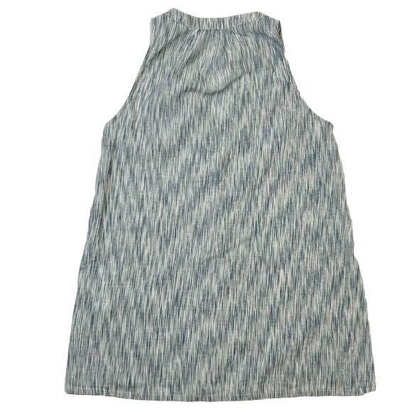 Soft Joie Tunic Womens Small Blue White Printed V-Neck Blouse Top 100% Cotton - Picture 2 of 8